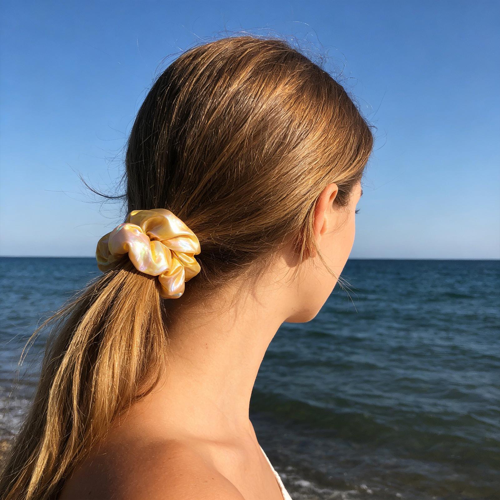 Soft Hair Scrunchies with Zipp - Headband Summer Knit 评论和价格