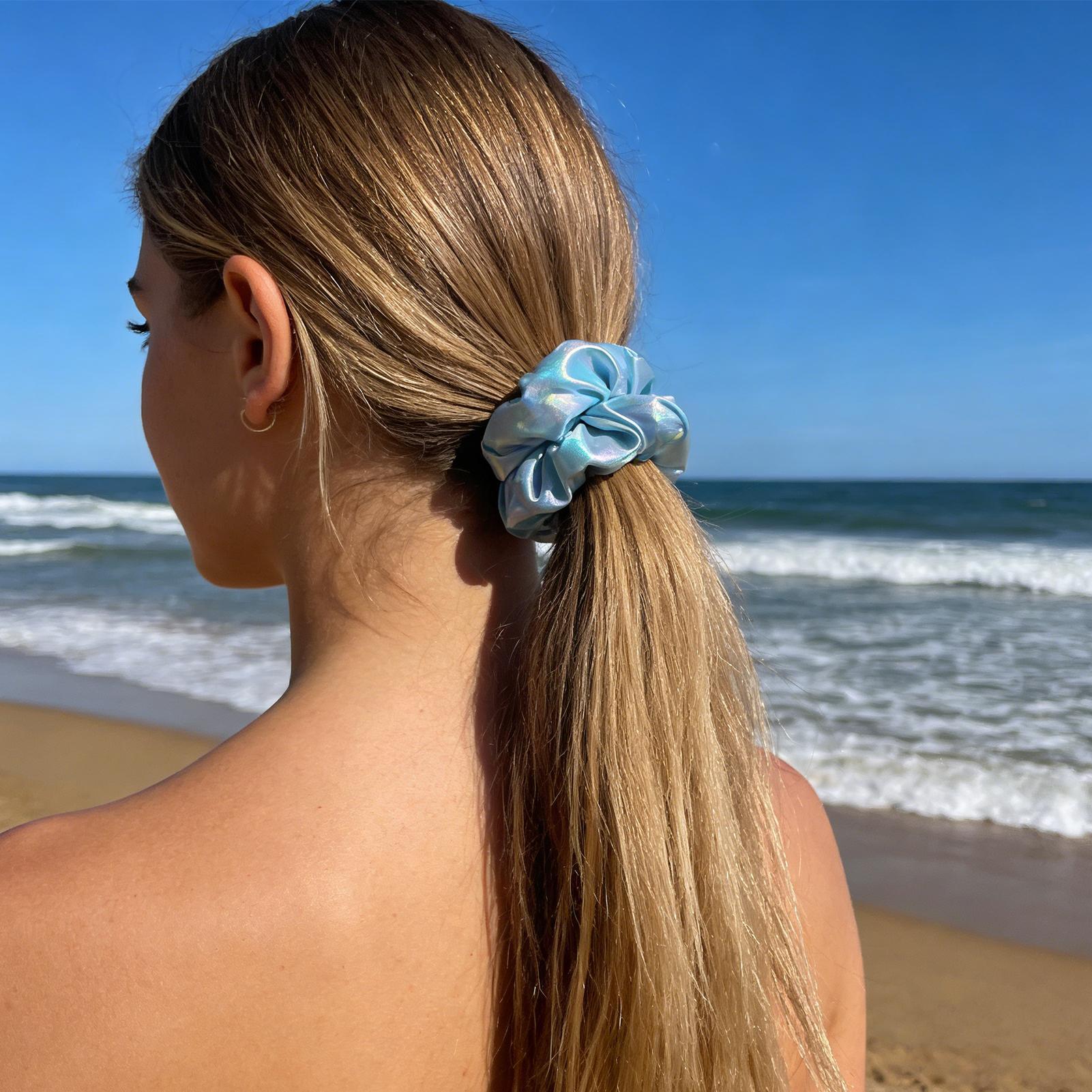 Soft Hair Scrunchies with Zipp - Headband Summer Knit 评论和价格