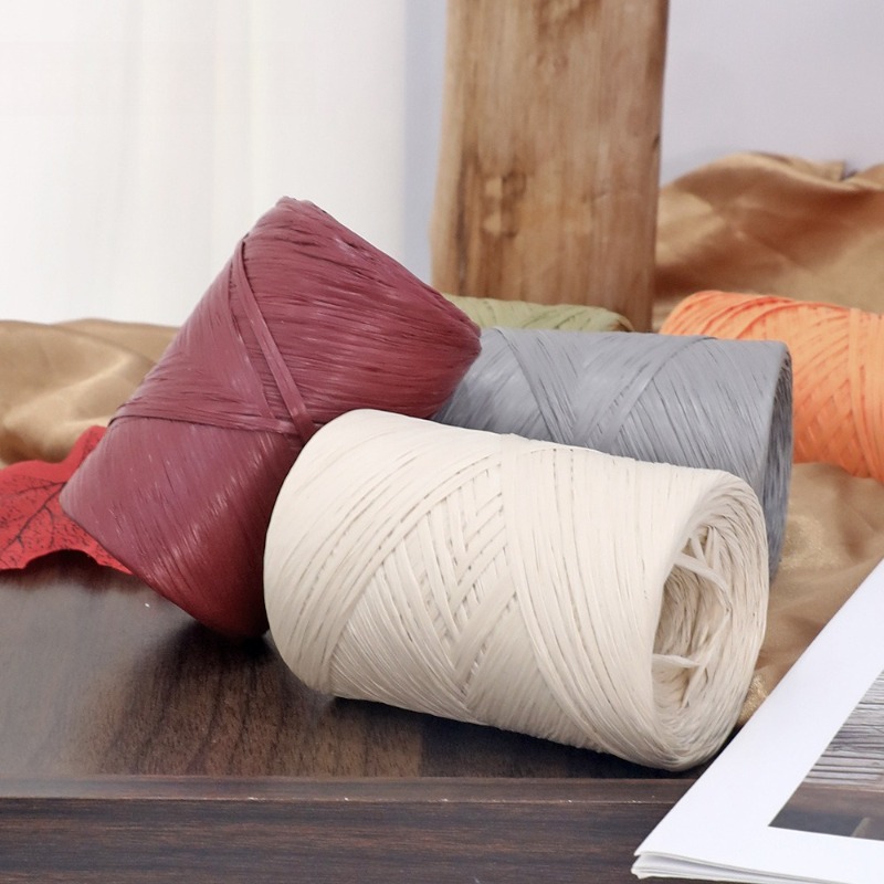 Raffia Knitting Yarn Ball, Cot - Crochet Bag Raffia 评论和价格