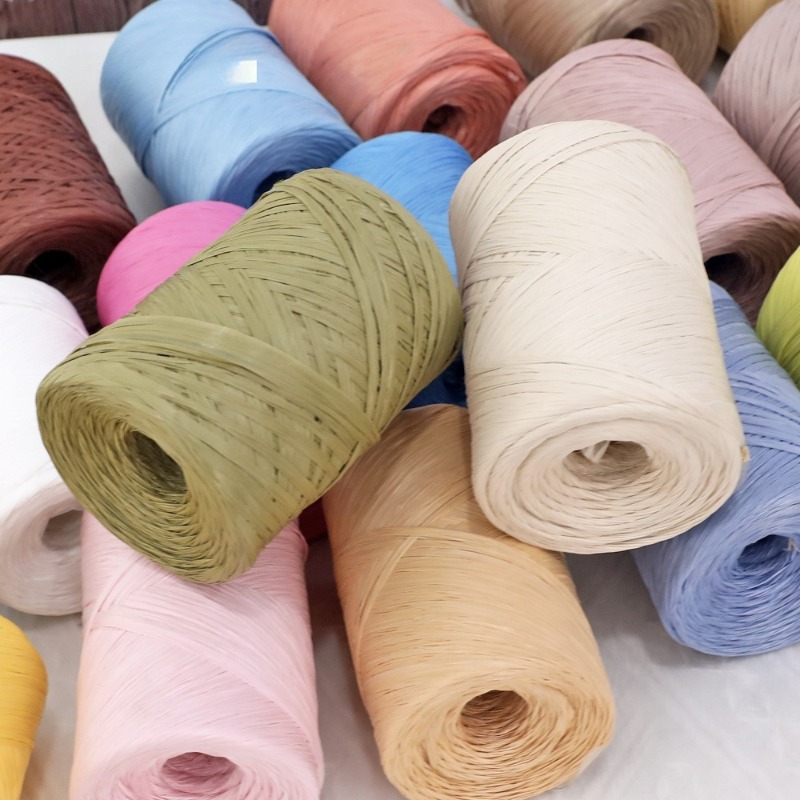 Raffia Knitting Yarn Ball, Cot - Crochet Bag Raffia 评论和价格