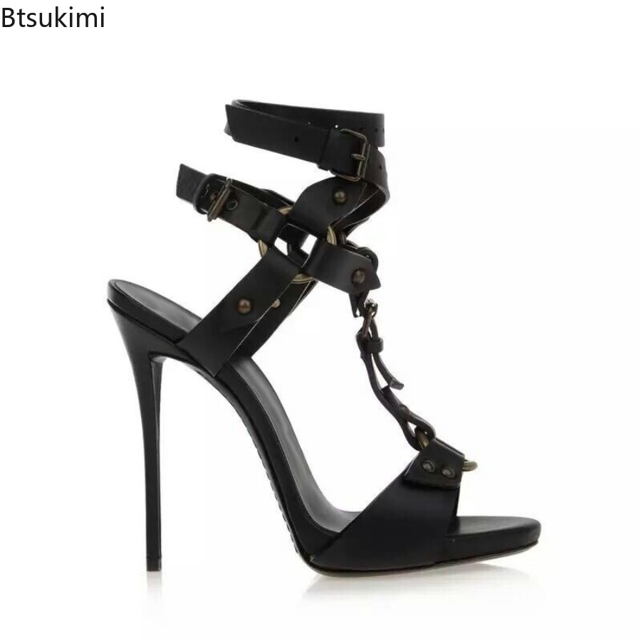Sexy Circle Cross Strappy Glad - Sandal Strappy Heeled 评论和价格