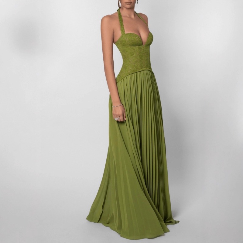 Sexy Low Cut Halter Maxi Dress - Maxi Dress Halter 评论和价格