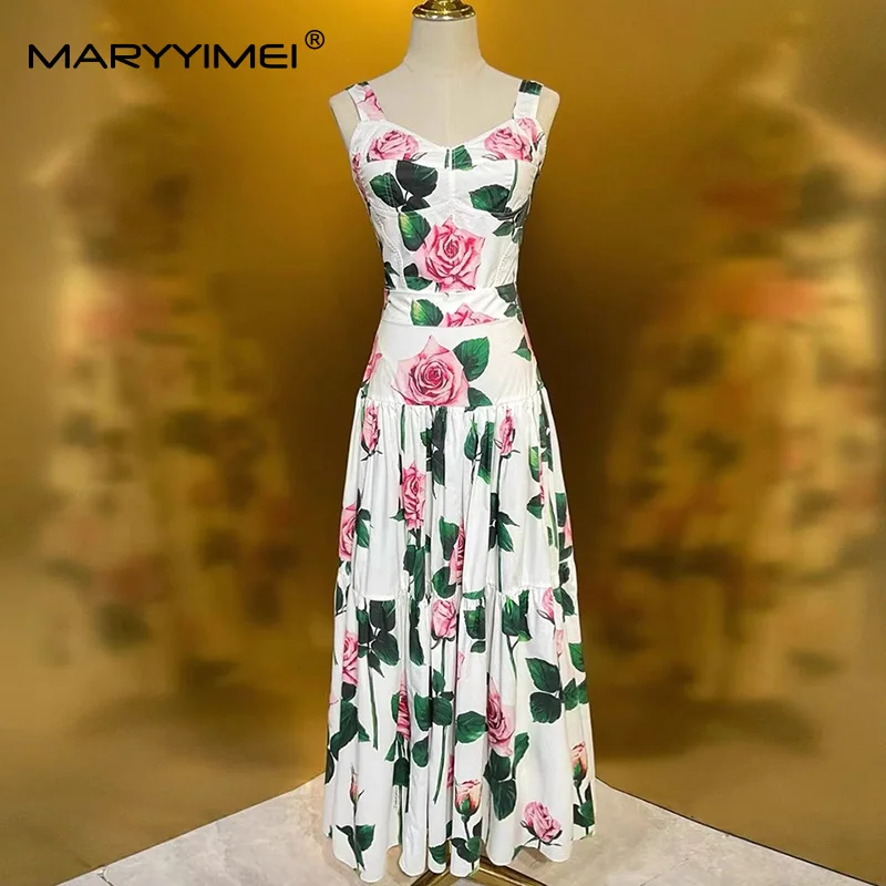 MARYYIMEI Floral-Print Pleated - Romper Floral Print 评论和价格