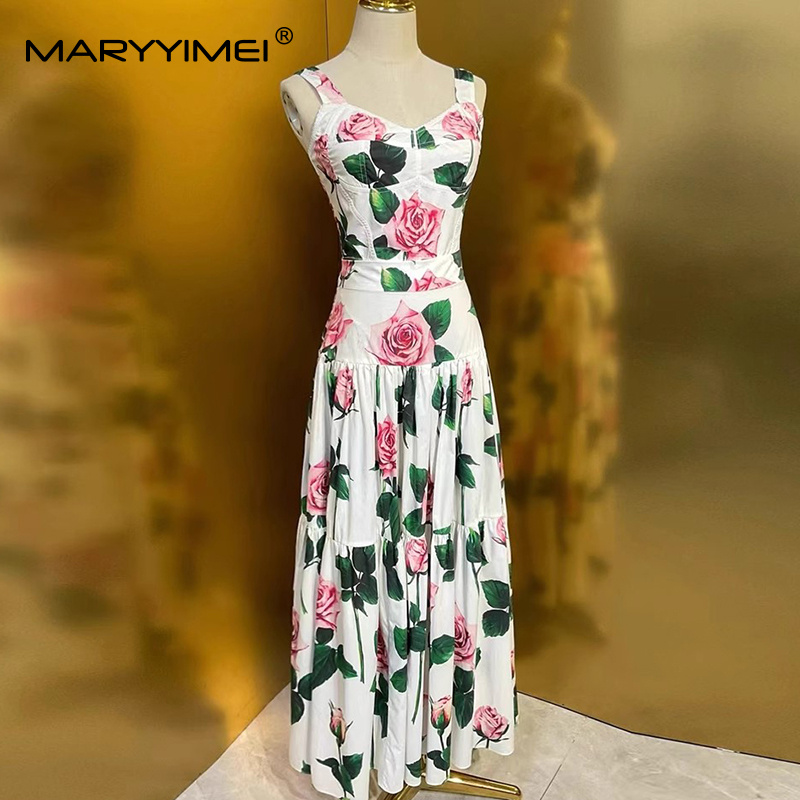 MARYYIMEI Floral-Print Pleated - Romper Floral Print 评论和价格